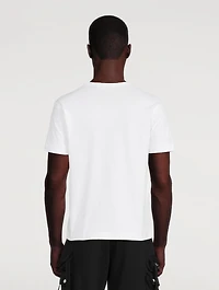 Cotton T-Shirt With Multi Logo