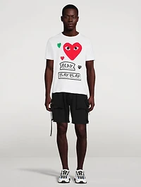 Cotton T-Shirt With Multi Logo