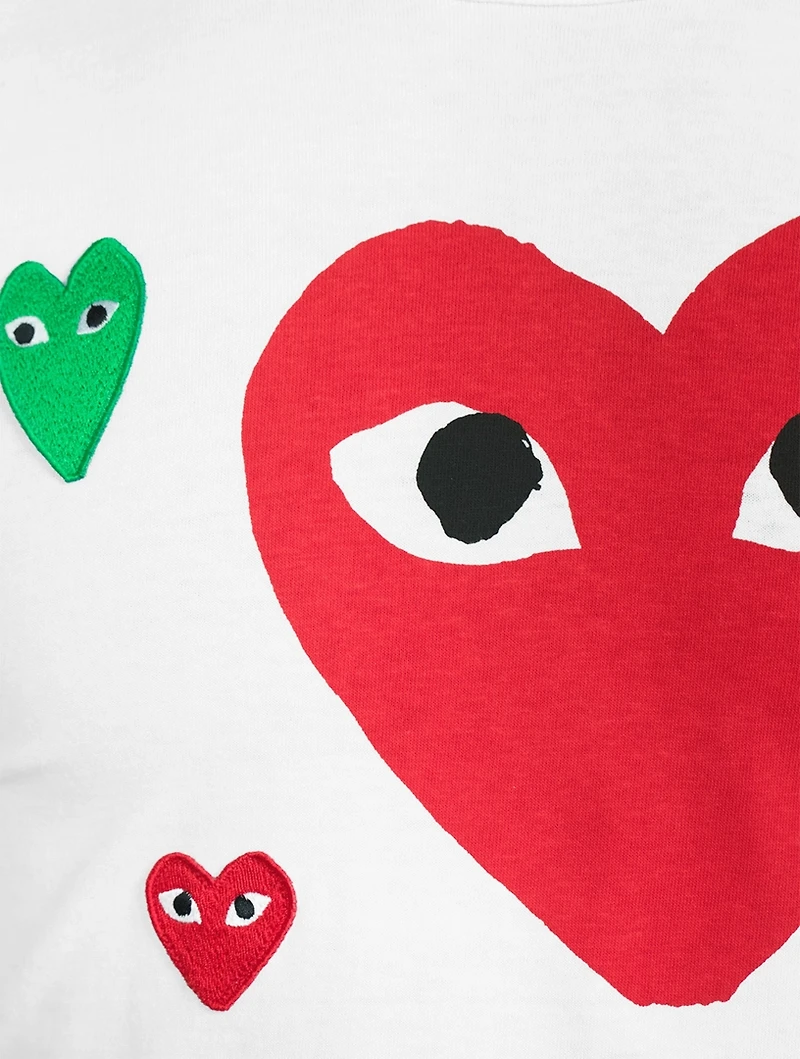 Cotton T-Shirt With Multi Logo