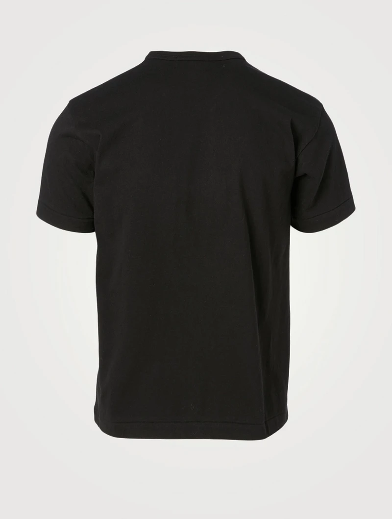 Cotton T-Shirt With Overlapping Heart