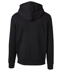 Cotton Hoodie With 3D Effect Logo