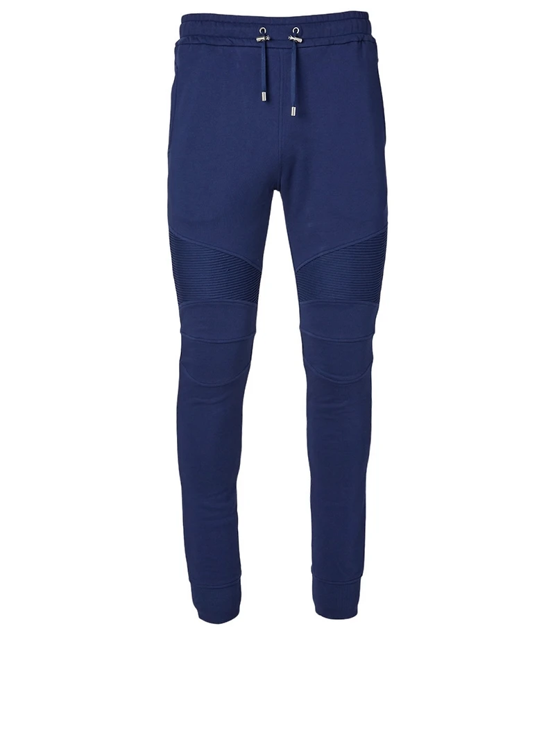 Cotton Sweatpants With Rubber Logo
