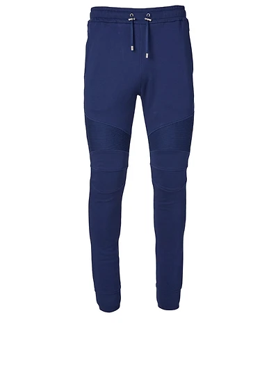 Cotton Sweatpants With Rubber Logo