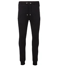 Cotton Sweat Pants With Foil Logo
