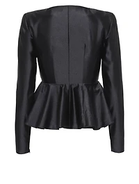 Annie Satin Long-Sleeve Top