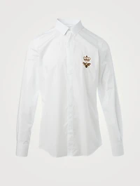 Cotton Slim-Fit Shirt With Patch