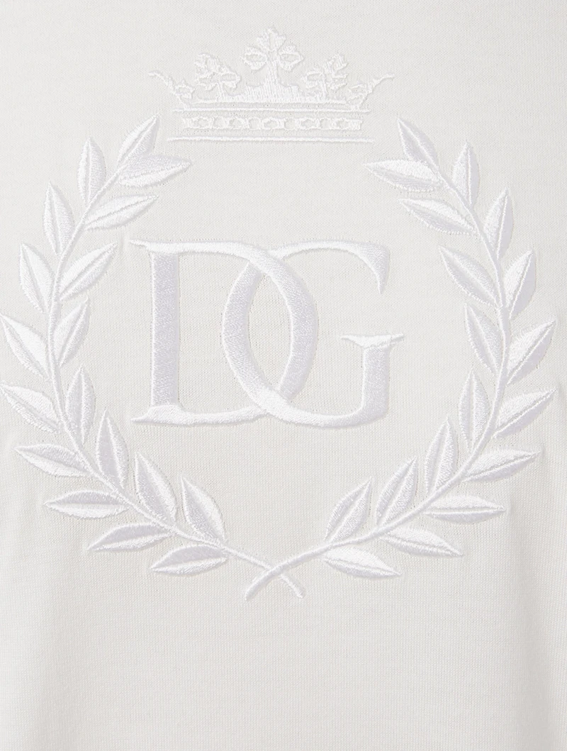 Cotton T-Shirt With Logo Crest