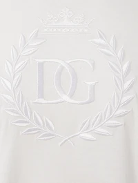 Cotton T-Shirt With Logo Crest