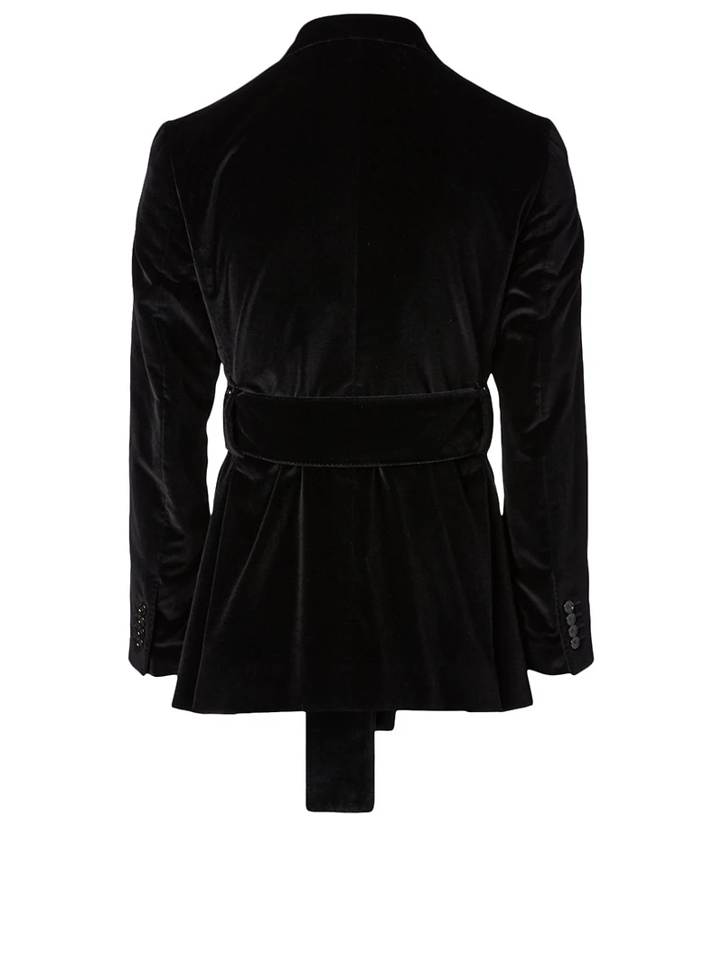 Velvet Jacket With Belt
