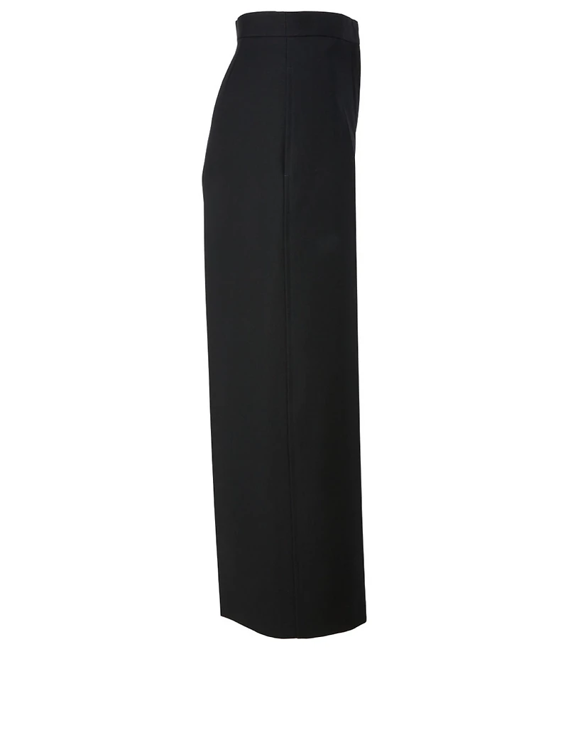 Cotton Wide-Leg Crop Pants