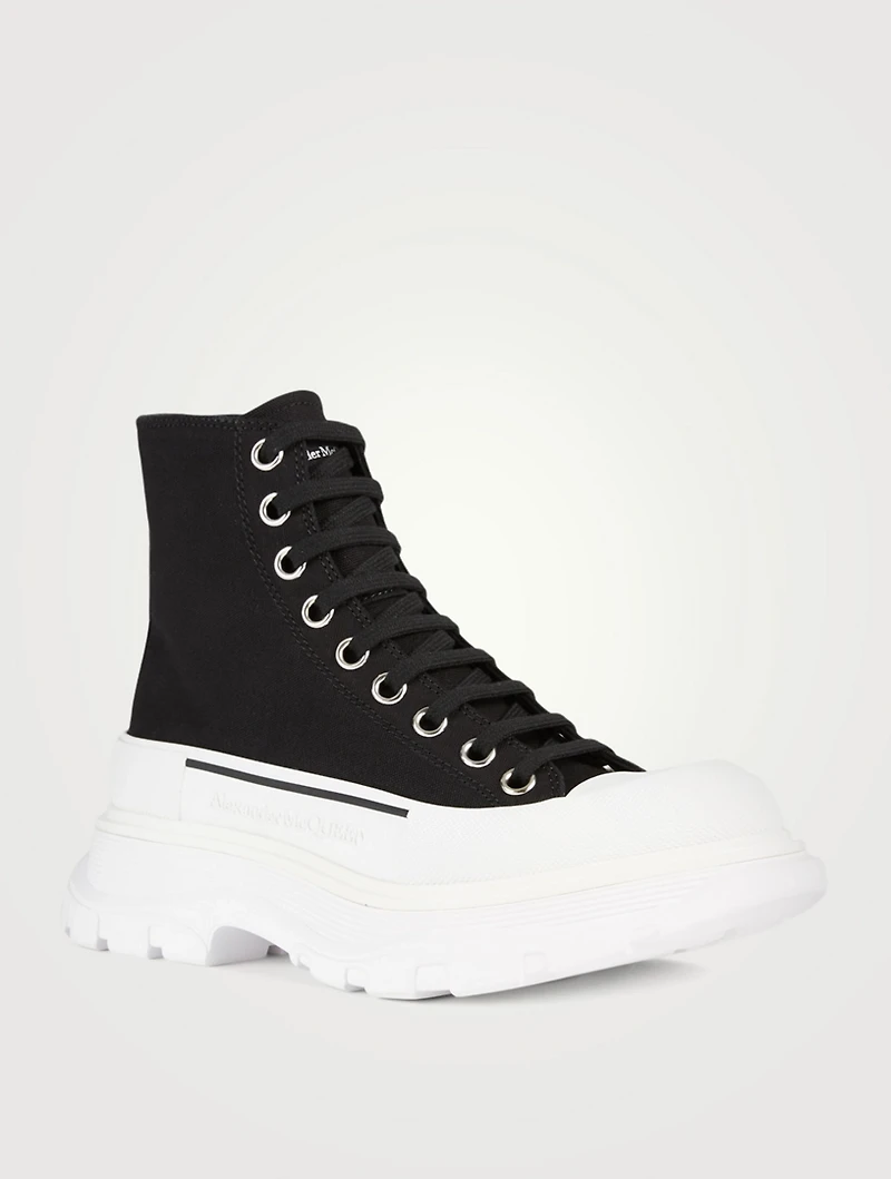 Tread Slick Canvas Platform High-Top Sneakers