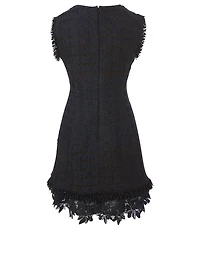 Tweed Lace Mini Dress