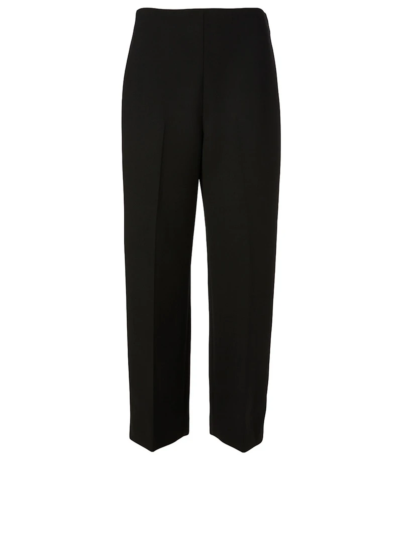 Wool-Blend High-Waisted Pants