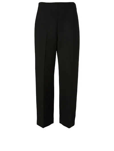 Wool-Blend High-Waisted Pants