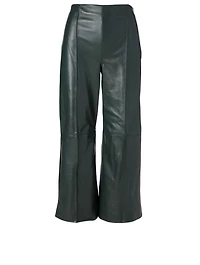 Leather Cropped Pants