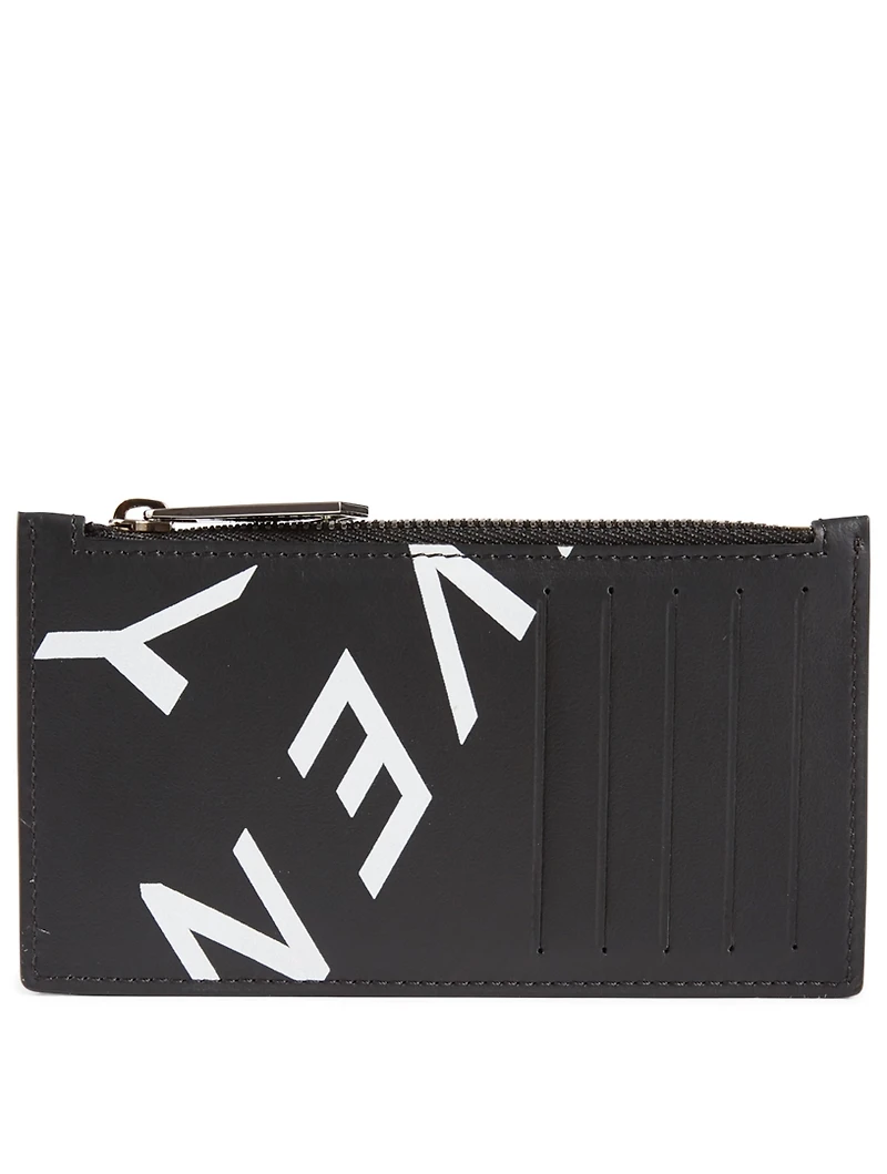 Leather Card HolderWith Refracted Logo