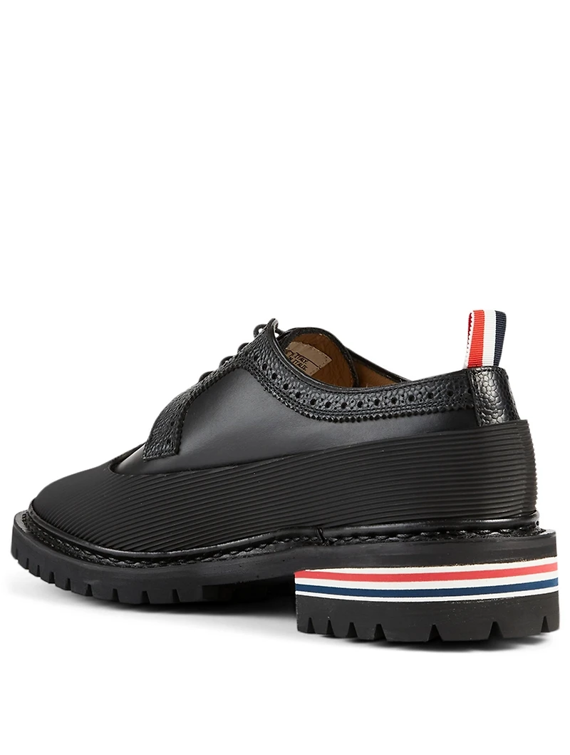 Leather Longwing Brogue Lace-Up Shoes