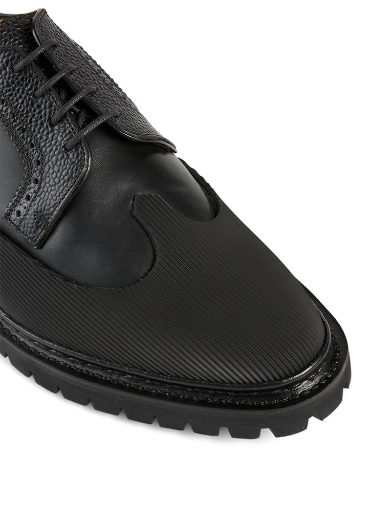 Leather Longwing Brogue Lace-Up Shoes