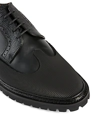 Leather Longwing Brogue Lace-Up Shoes