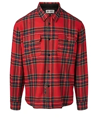 Embroidered Shirt Tartan Flannel