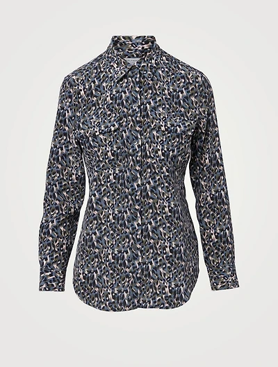 Slim Signature Silk Blouse