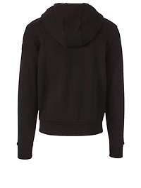 Zip Hoodie With Grosgrain Logo