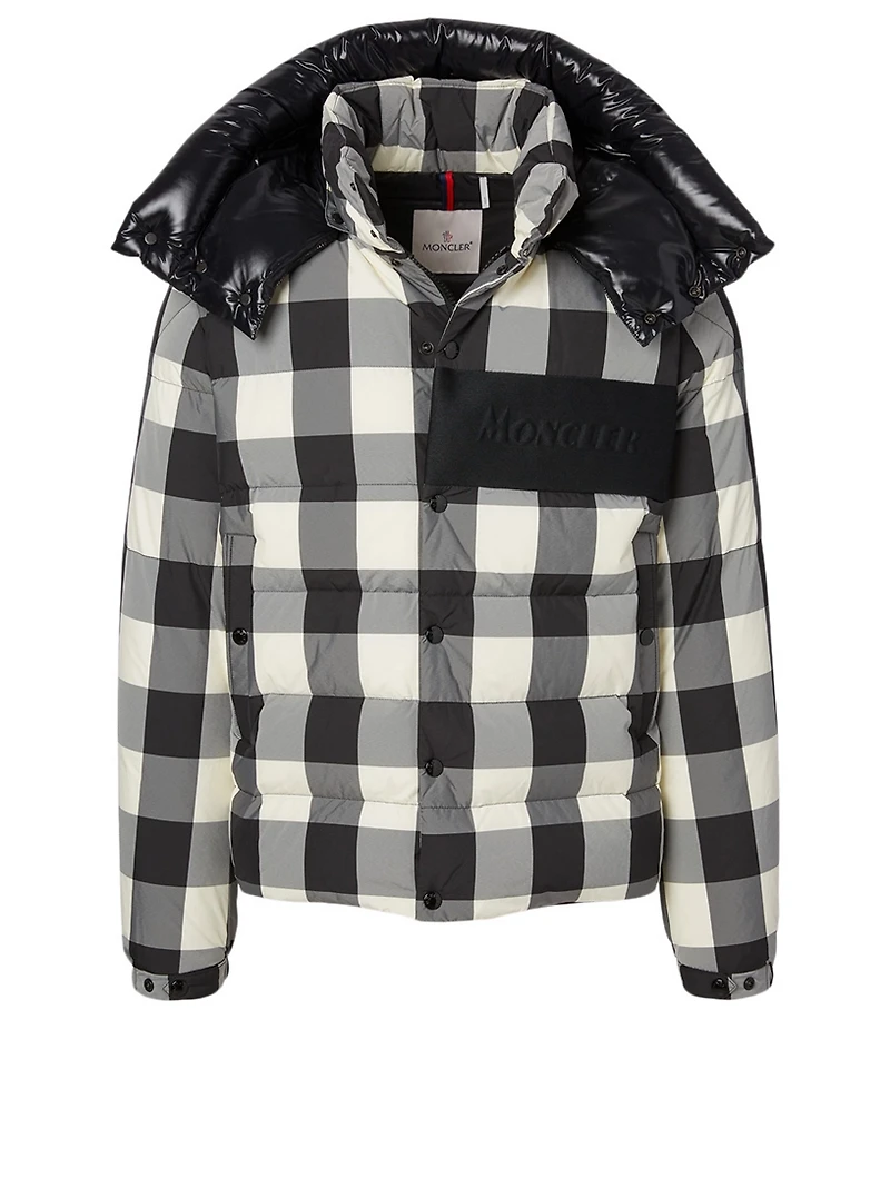 Aubrac Down Jacket Plaid Print
