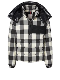 Aubrac Down Jacket Plaid Print