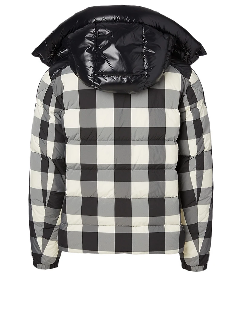 Aubrac Down Jacket Plaid Print