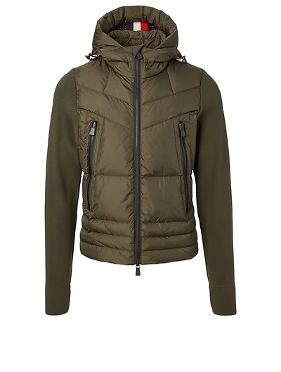 Padded Down Zip Cardigan