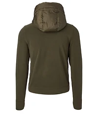 Padded Down Zip Cardigan