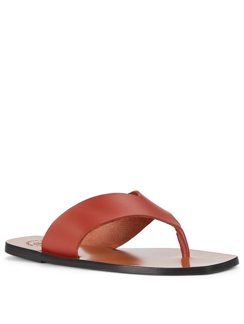 Merine Leather Thong Sandals