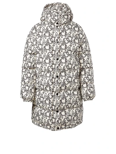 Gaou Long Down Coat Logo Print