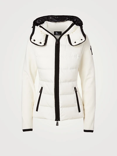 Down Zip Jacket With Hood