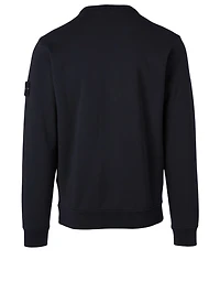 Cotton Roundneck Sweatshirt With Pocket