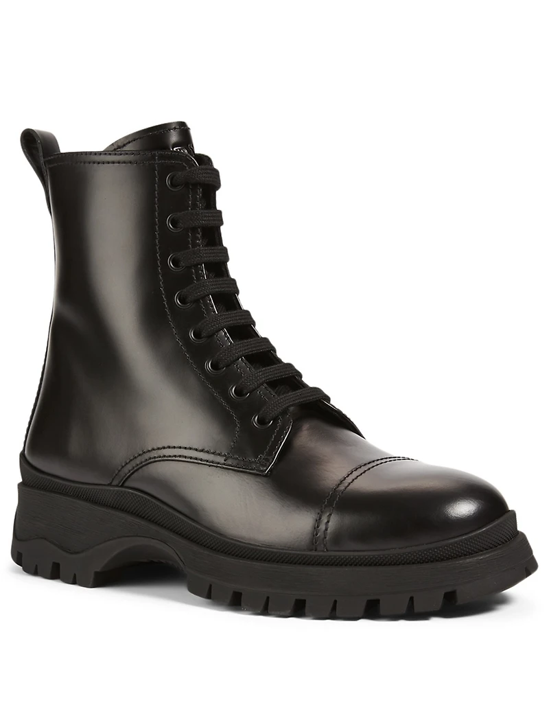 Leather Combat Boots