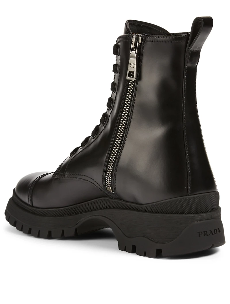 Leather Combat Boots