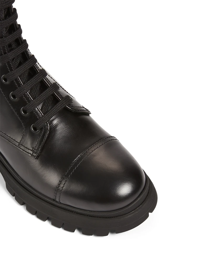 Leather Combat Boots