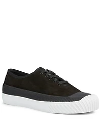 Suede Sneakers With Rubber Cap Toe