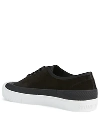 Suede Sneakers With Rubber Cap Toe