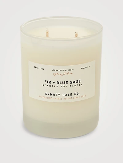 Fir & Blue Sage Scented Soy Candle
