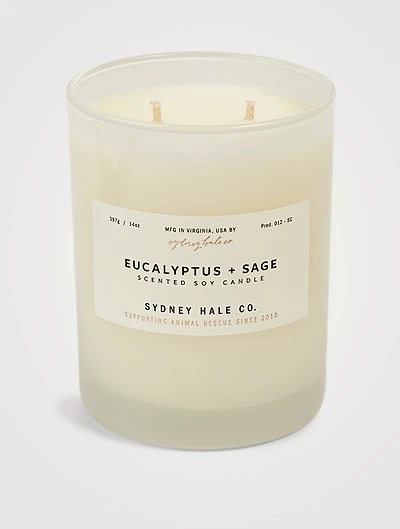 Eucalyptus & Sage Scented Soy Candle