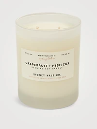 Grapefruit Hibiscus Scented Soy Candle