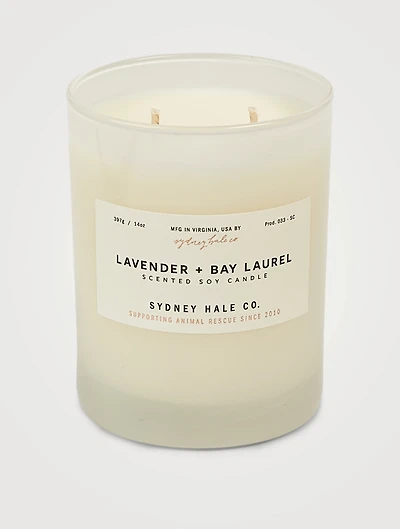 Lavender & Bay Laurel Scented Soy Candle