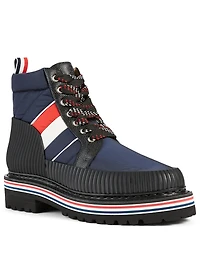 All Terrain Tricolour Nylon Lace-Up Ankle Boots