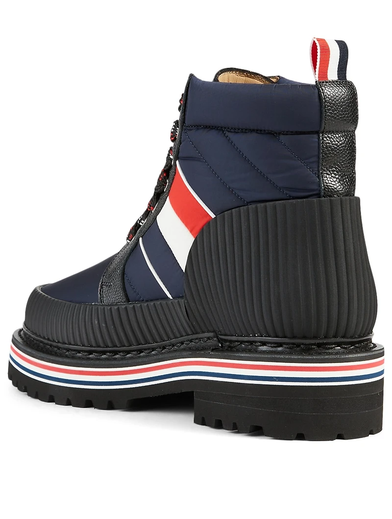 All Terrain Tricolour Nylon Lace-Up Ankle Boots
