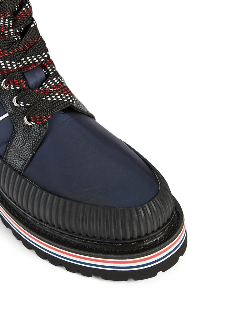 All Terrain Tricolour Nylon Lace-Up Ankle Boots