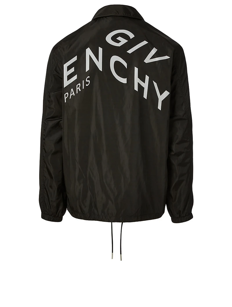 Windbreaker Jacket With Refracted Logo