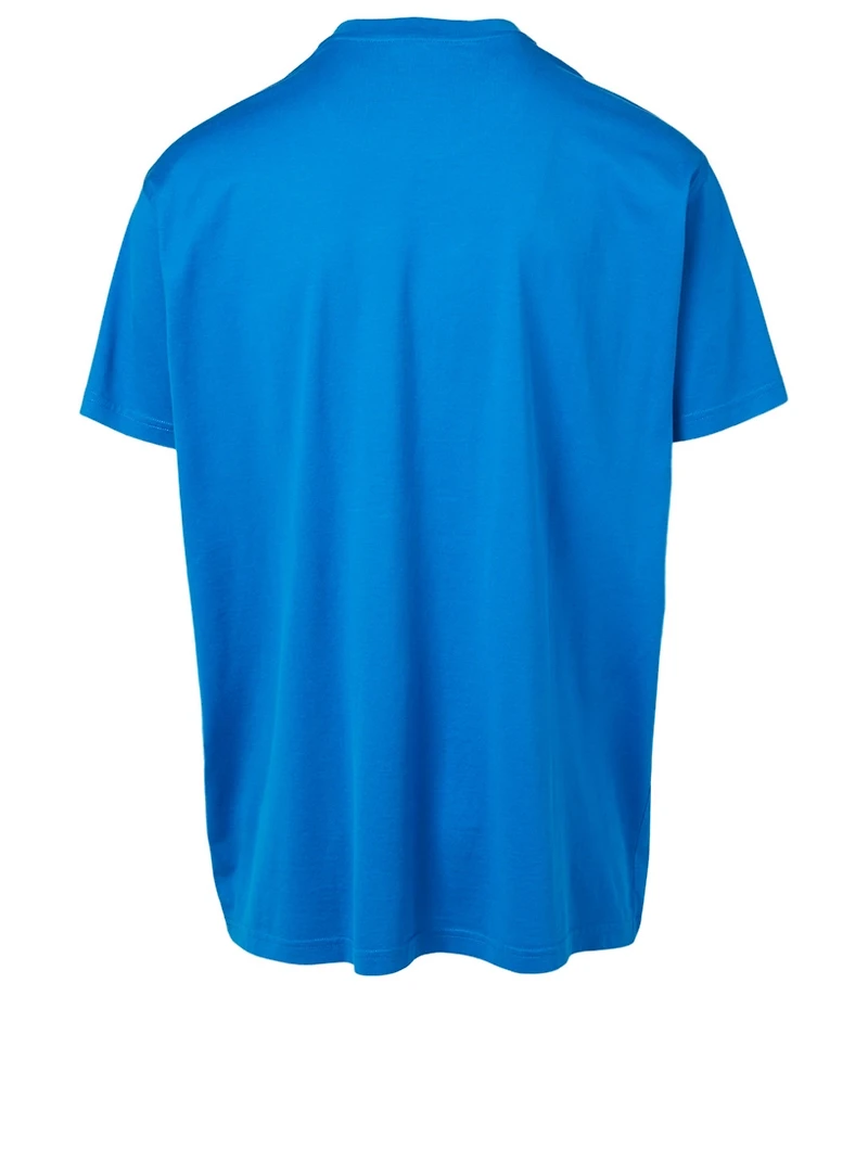 Cotton Oversized T-Shirt With Label Logo