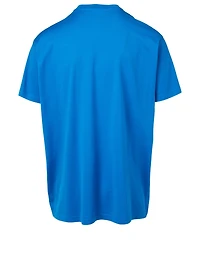 Cotton Oversized T-Shirt With Label Logo